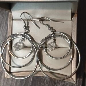 Elegant Silver Hoop Earrings